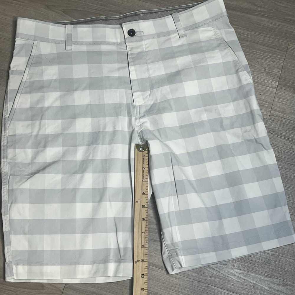 Nike UV Plaid Men's Golf shorts size 34 plaid chino DH1294-494 - Picture 5 of 12
